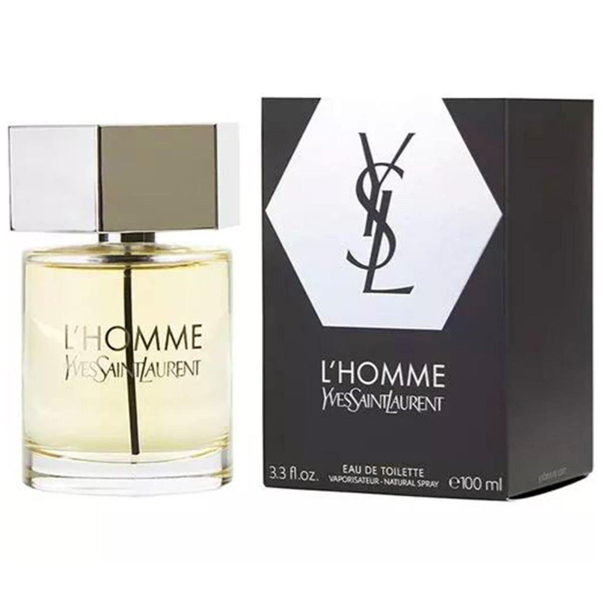 L`homme Cologne Men Perfume by Yves Saint Laurent Eau De Toilette Spray 3.4 oz