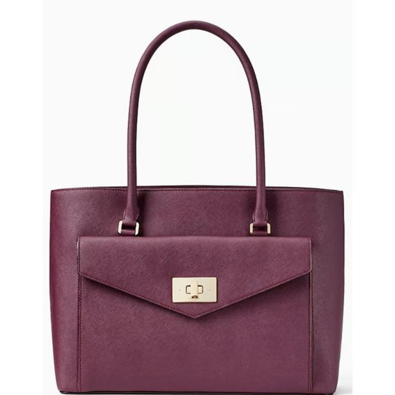 Kate Spade Mulberry Post Street Hasley Leather Tote/shoulder Bag W/turnlock