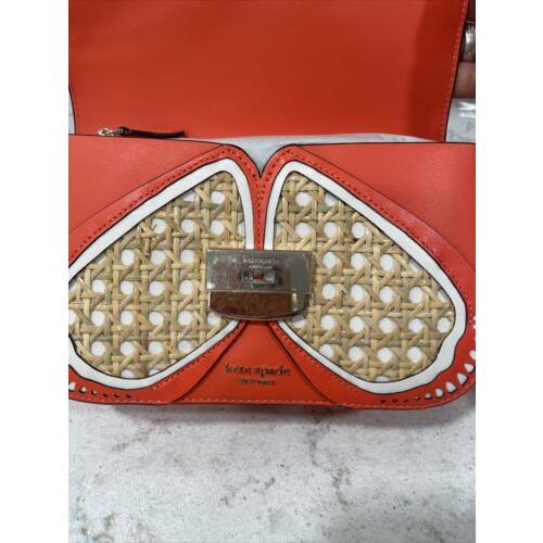 Kate Spade  bag  butterfly - Orange Handle/Strap, Silver Hardware, orange multi Exterior 8