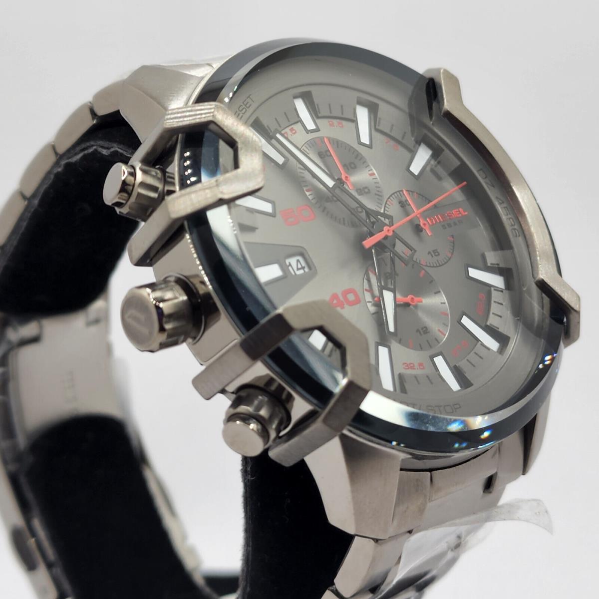 Diesel Men`s Watch Griffed Chronograph Gunmetal-tone - Brands 698615143436 Steel | - Fash Diesel DZ4586 Stainless watch