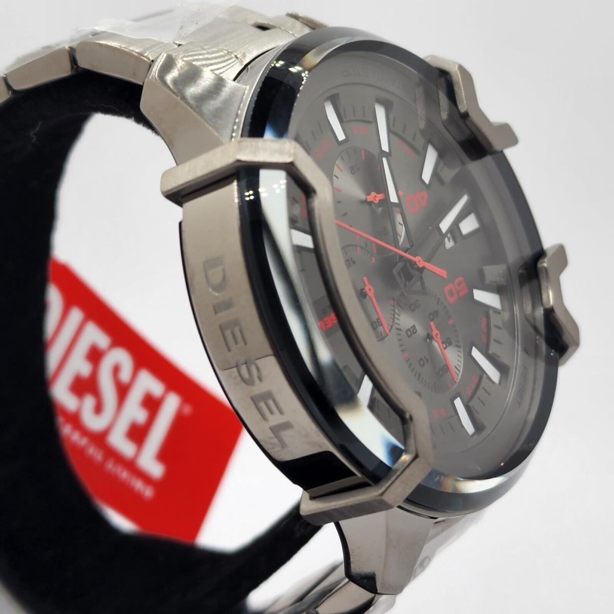 Diesel Men`s Watch Griffed Chronograph Gunmetal-tone Stainless Steel DZ4586  - Diesel watch - 698615143436 | Fash Brands