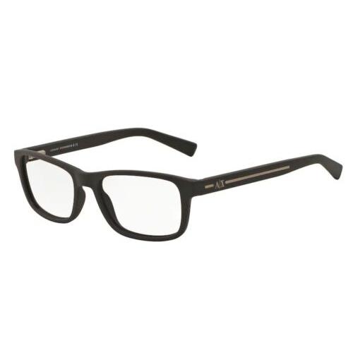 Armani Exchange AX3021 8062 Brown Rectangle 54 mm Men`s Eyeglasses