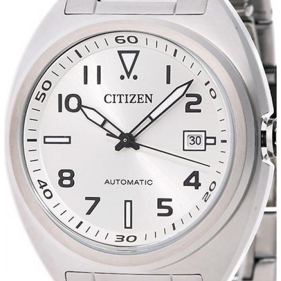 Citizen Automatic Silver Dial NJ0100-89A Men`s Watch Date Display