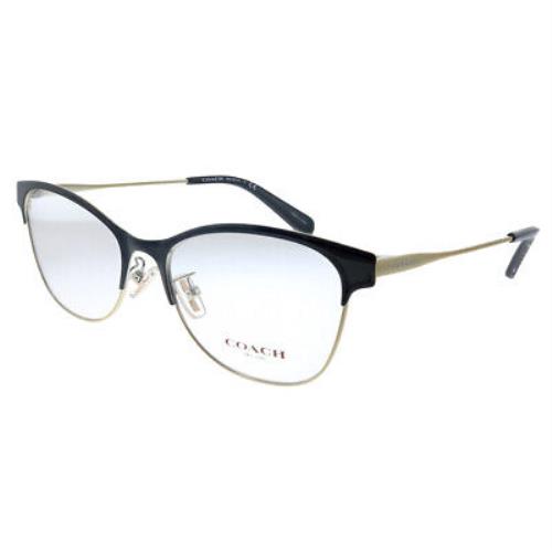 Coach HC 5111 9346 Black Light Gold Metal Cat-eye Eyeglasses 53mm