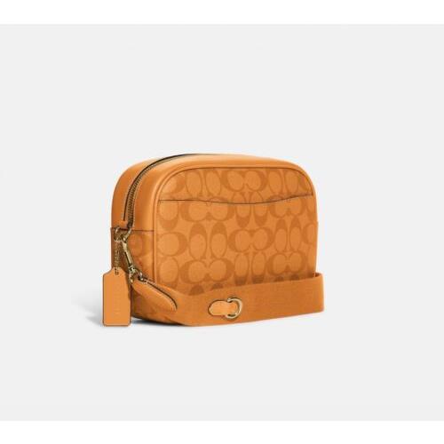 Coach  bag  Camera Bag - Orange Handle/Strap, Gold Hardware, IM/Light Orange Exterior 1