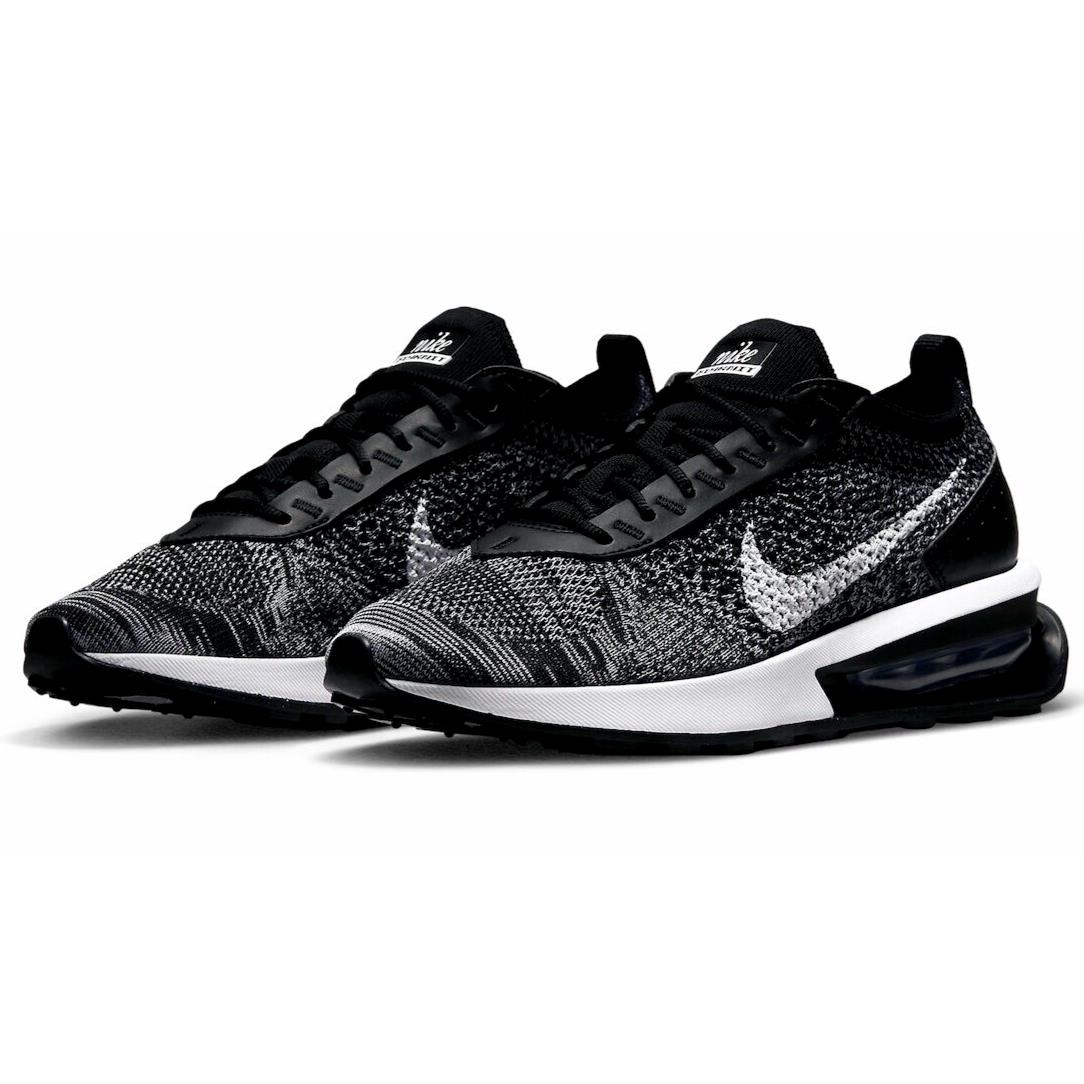 Nike Air Max Flyknit Racer Womens Size 6 Shoes DM9073 001 Oreo Black White - Multicolor