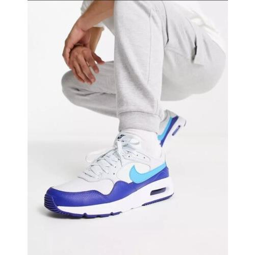 Nike Air Max SC Shoes Men`s Size 10.5 Pure Platinum Blue Athletic Sneakers