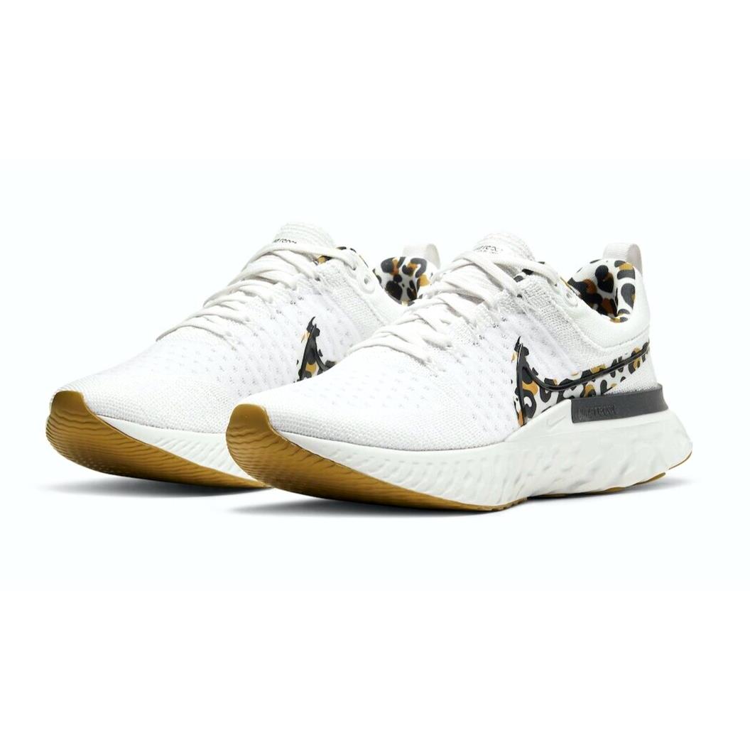 Nike React Infinity Run FK 2 Womens Size 11 Shoes DJ5932 001 Leopard White
