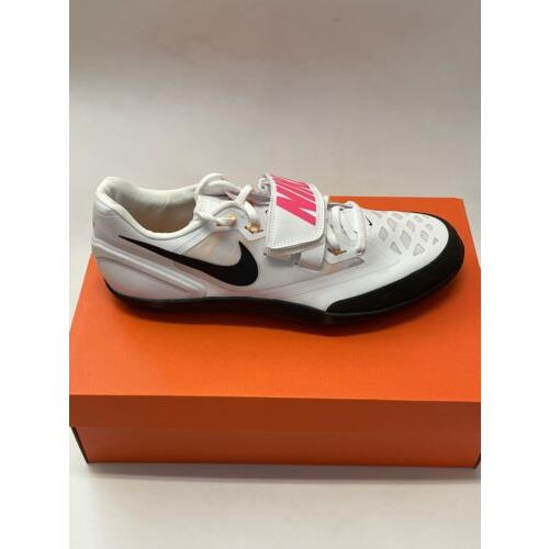 Nike Zoom Rotational 6 Track Field Throwing Shoes White Black Men s Size 13 US