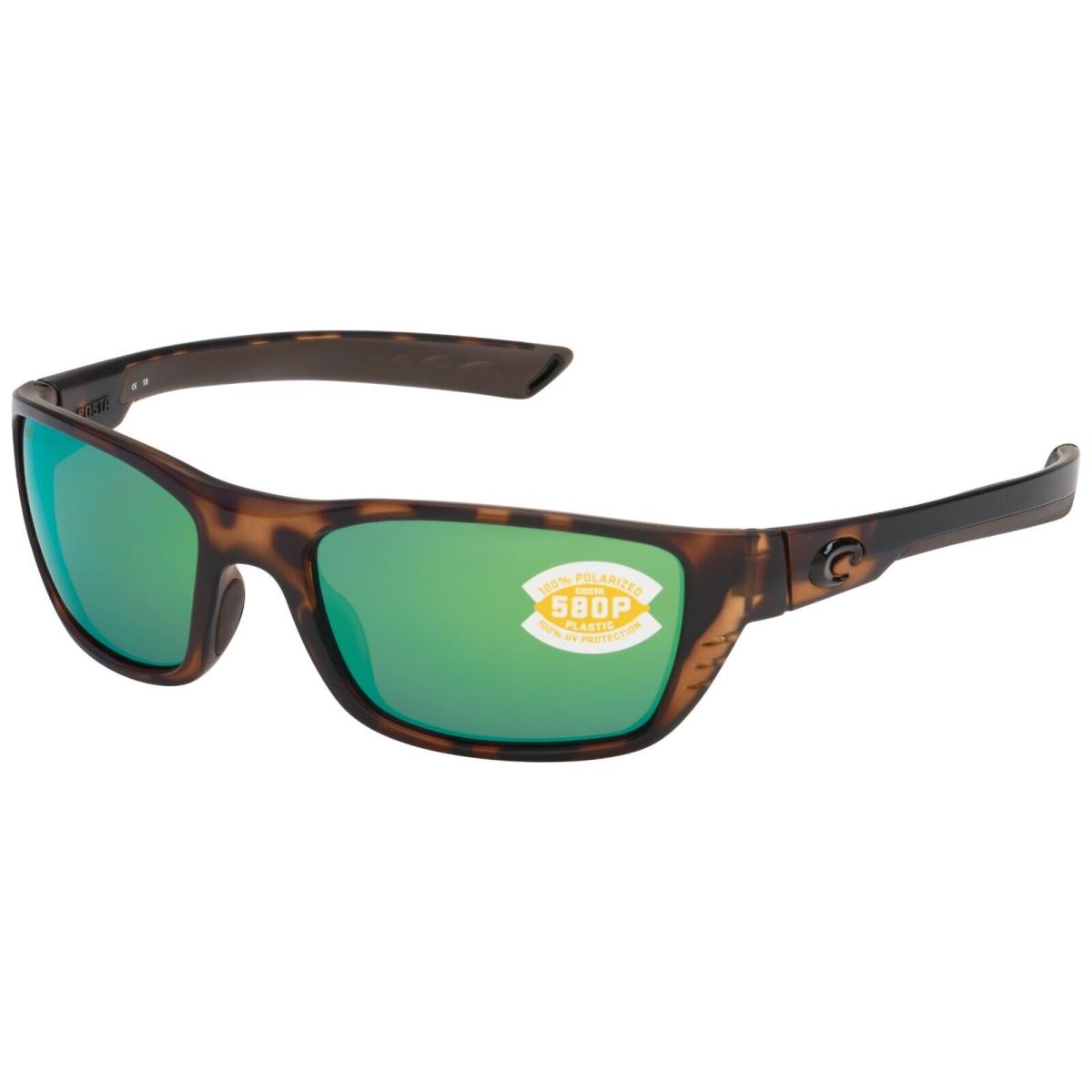 Costa Del Mar Wtp 66 Ogmp Whitetip Sunglasses Green Mirror 580P Polarized 58mm - Frame: Retro Tortoise, Lens: Green
