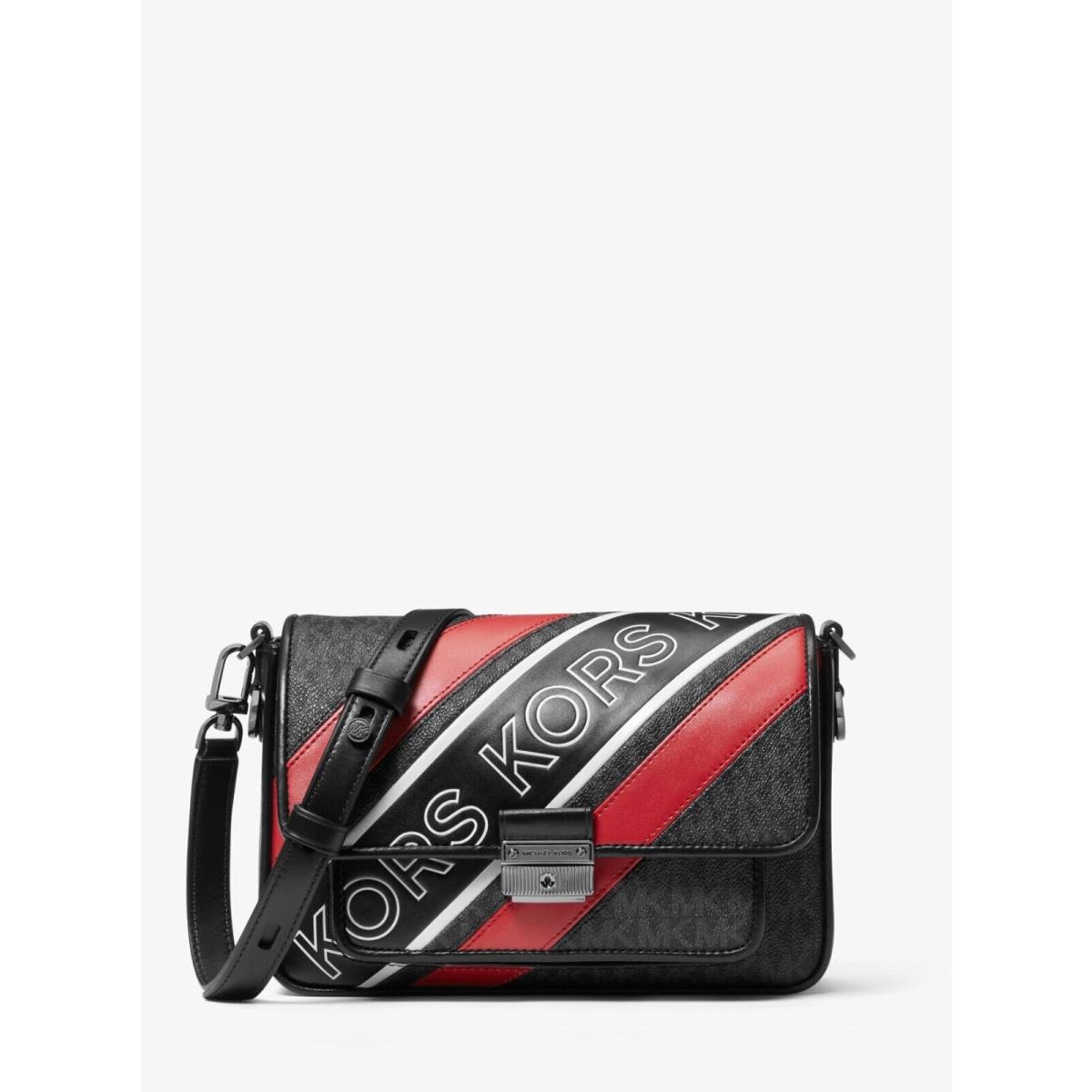 Michael Kors Red Ladies Bradshaw Small Logo Convertible Shoulder Bag