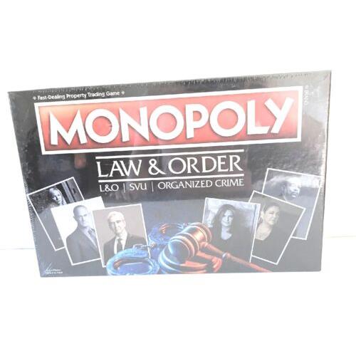 Hasbro Monopoly Law Order Board Game