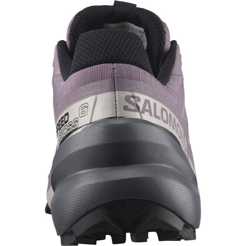 Salomon Women`s Speedcross 6 Trail Shoes - Moonscape Blk Ashes Roses - 9.5