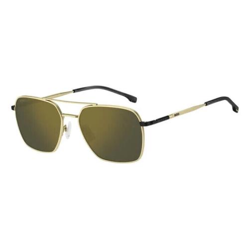 Hugo Boss 1414 0NZJO Aviator Matte Gold Sunglasses - Frame: Matte Gold