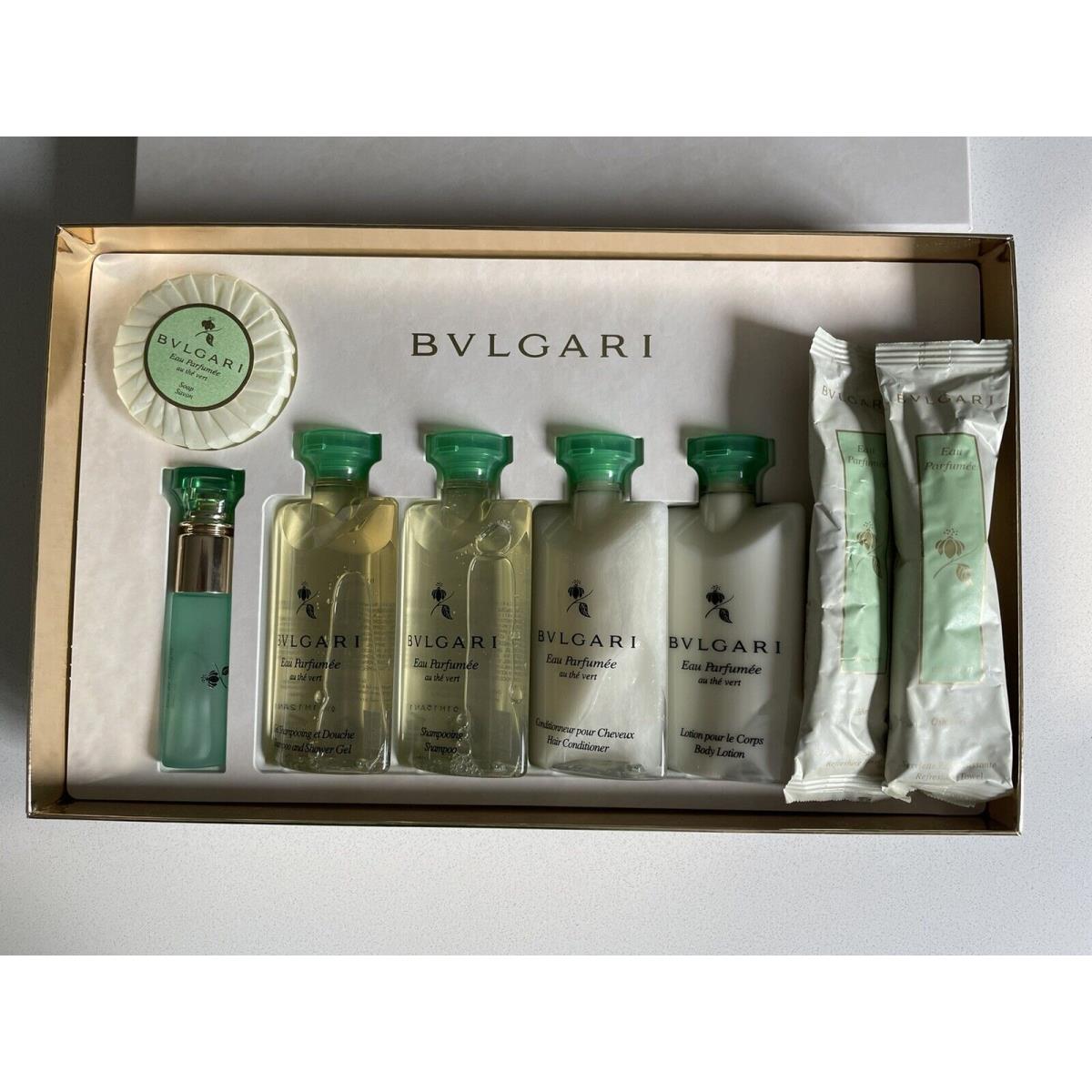 Bvlgari Eau Parfumee Au The Vert Perfume Shampoo Soap Lotion Gift Box Set