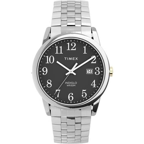 Timex Easy Reader Men`s 38mm Stainless Steel Expansion Band Watch TW2V40200