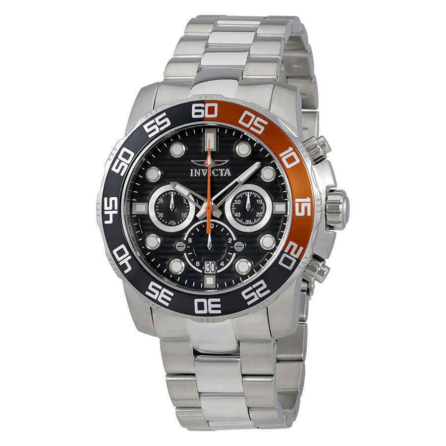 Invicta Pro Diver Chronograph Charcoal Dial Men`s Watch 22230