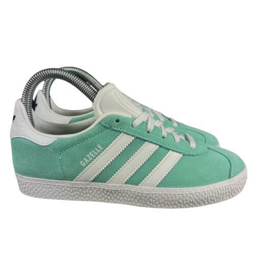 Adidas Originals Gazelle C Green White Suede Shoes ID1758 Youth Sizes 11 - 3