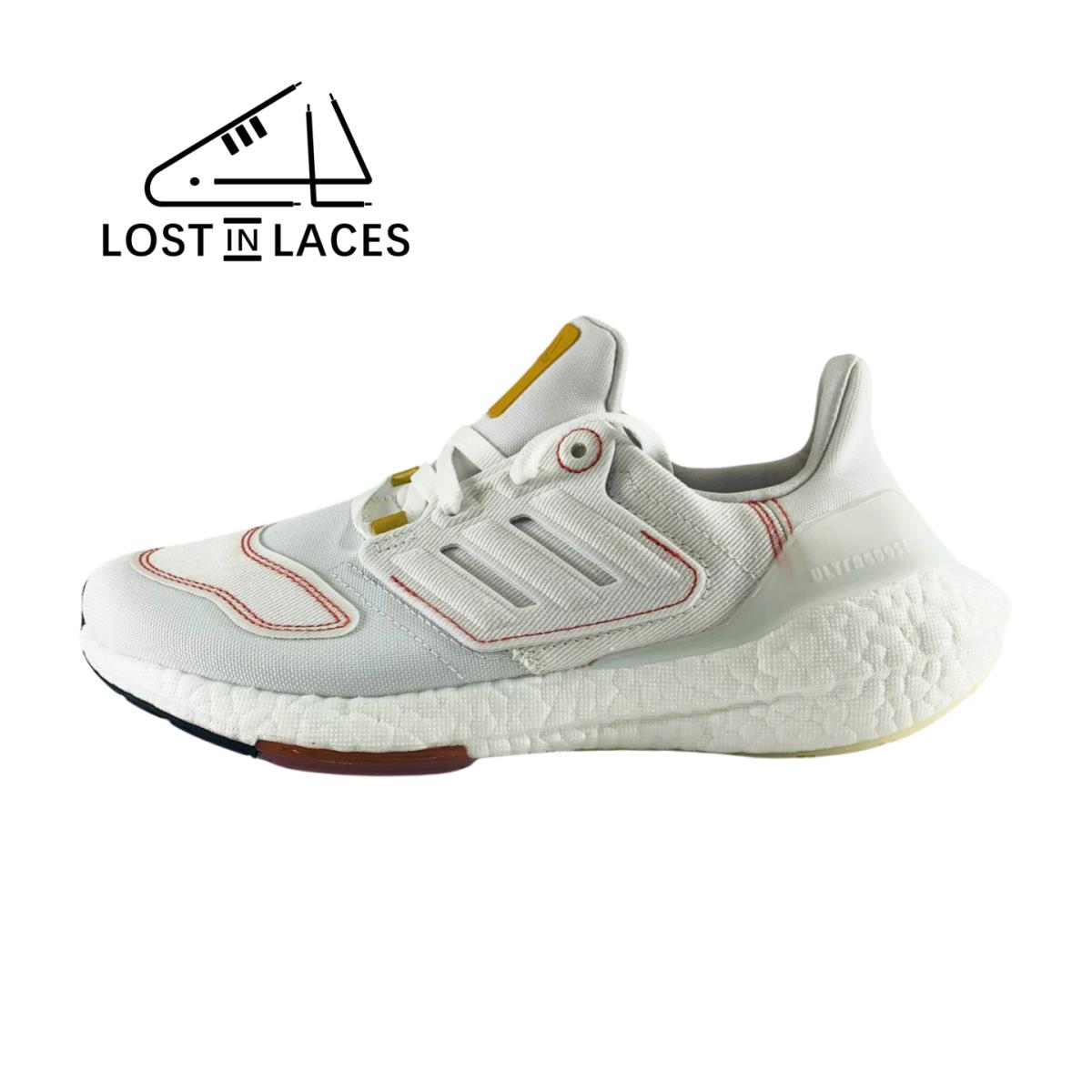 Adidas Ultraboost 22 White Wonder Red Running Shoes GX9147 Women`s Sizes