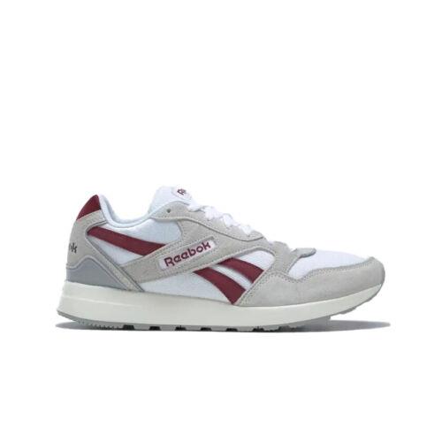 Mens Reebok Classic GL 1000 Running Shoes Size 9.5 White Grey Maroon GY1871