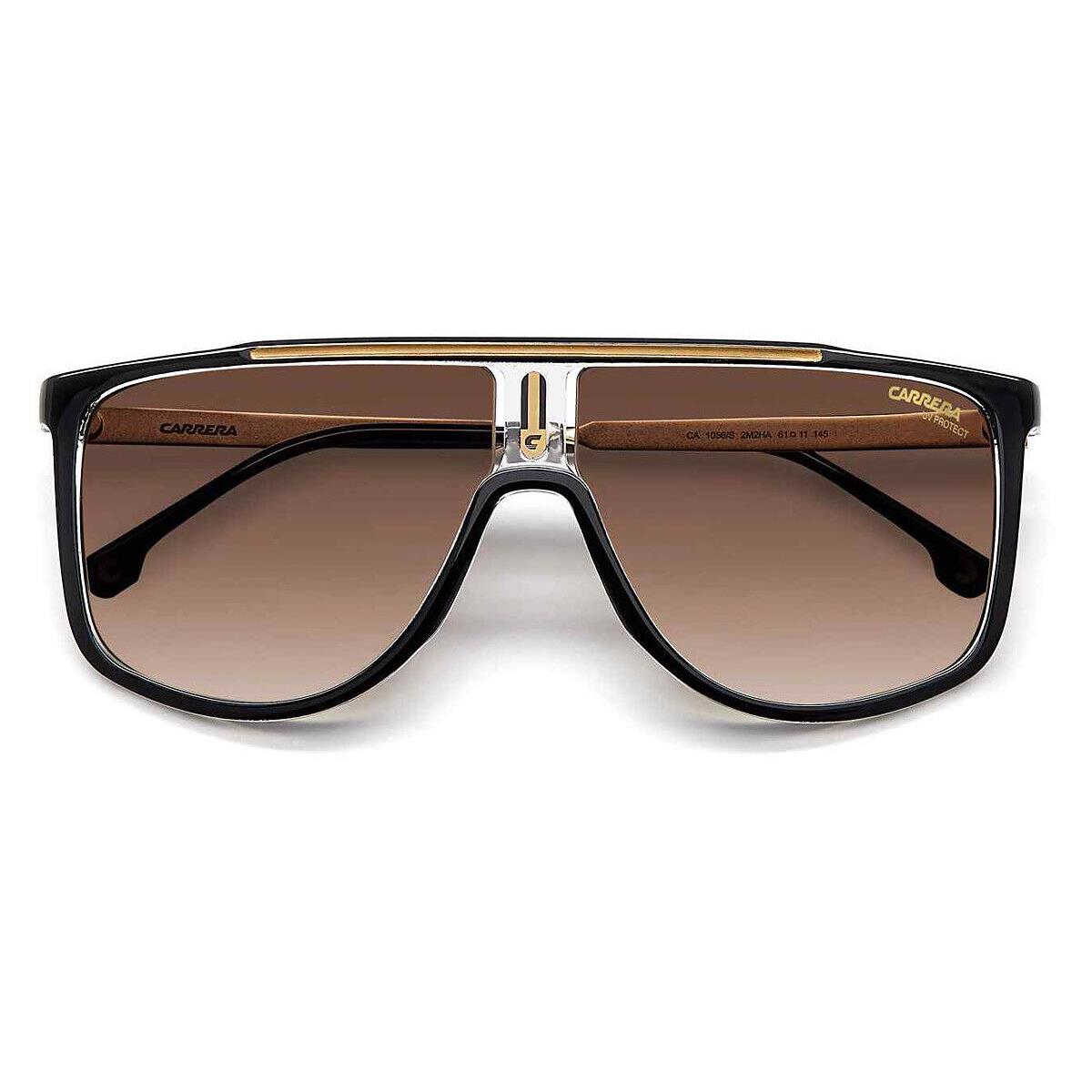 Carrera 1056/S Sunglasses Black Gold Brown Gradient 61mm
