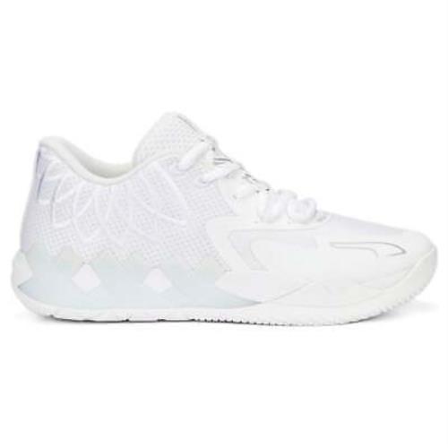 Puma Mb.01 Lo Basketball Womens White Sneakers Athletic Shoes 37694104