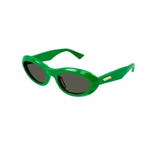 Bottega Veneta BV1191S 003 Green/green Oval Women`s Sunglasses