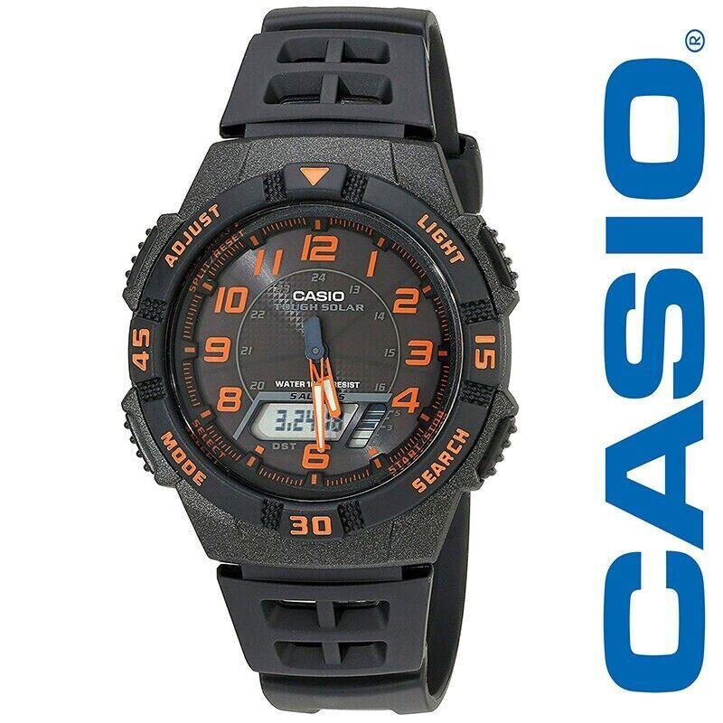Casio Men`s AQS800W-1B2VCF Slim Solar Multi-function Analog-digital Watch