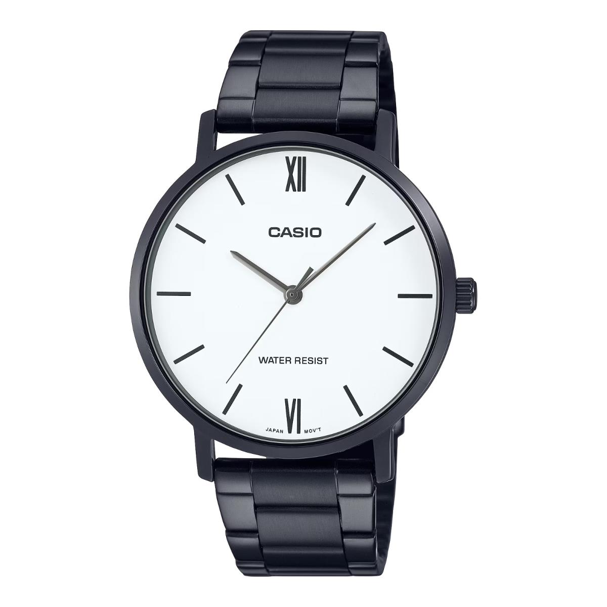 Casio Minimalistic MTP-VT01B-7B Men`s Quartz Watch Analog Black Band