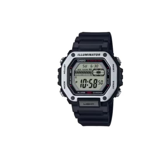 Casio Men`s Digital Display Quartz Plastic Strap Wrist MWD-110H-1AVCF Watch