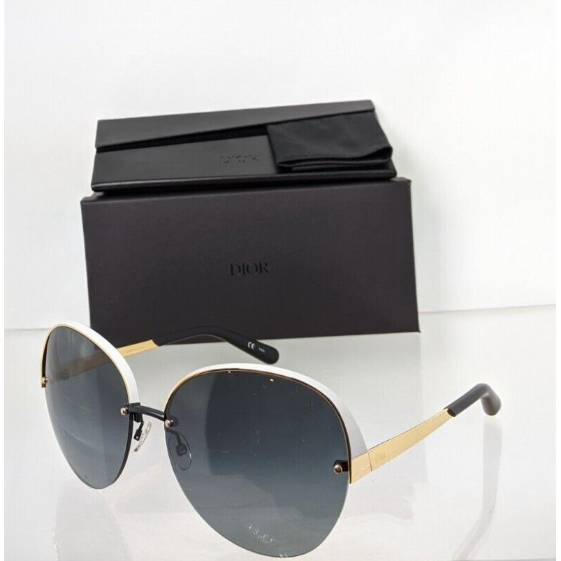 Dior sunglasses  - Black & White & Gold Frame, Grey Lens 1