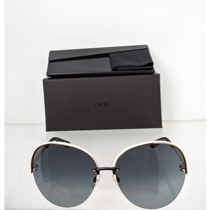 Dior sunglasses  - Black & White & Gold Frame, Grey Lens 2