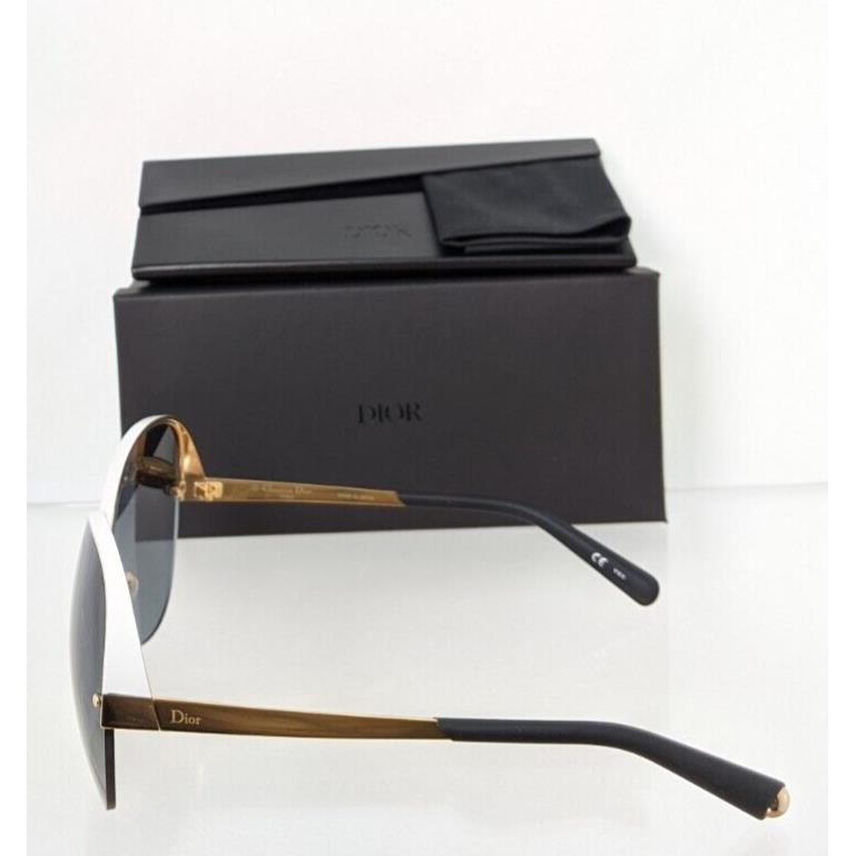 Dior sunglasses  - Black & White & Gold Frame, Grey Lens 3