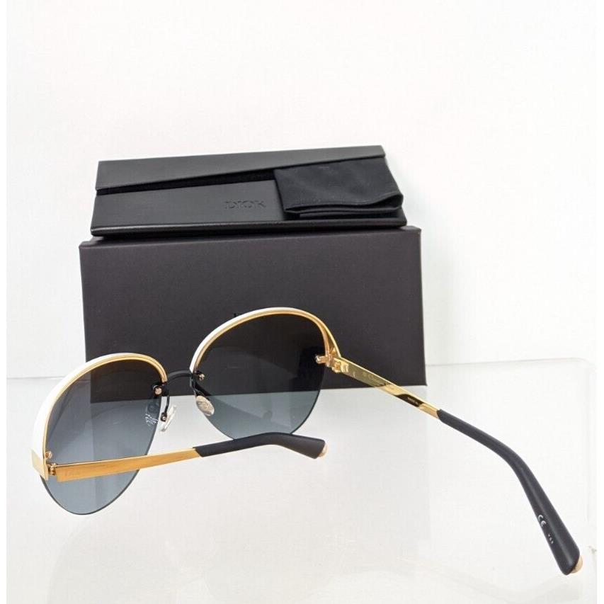 Dior sunglasses  - Black & White & Gold Frame, Grey Lens 4