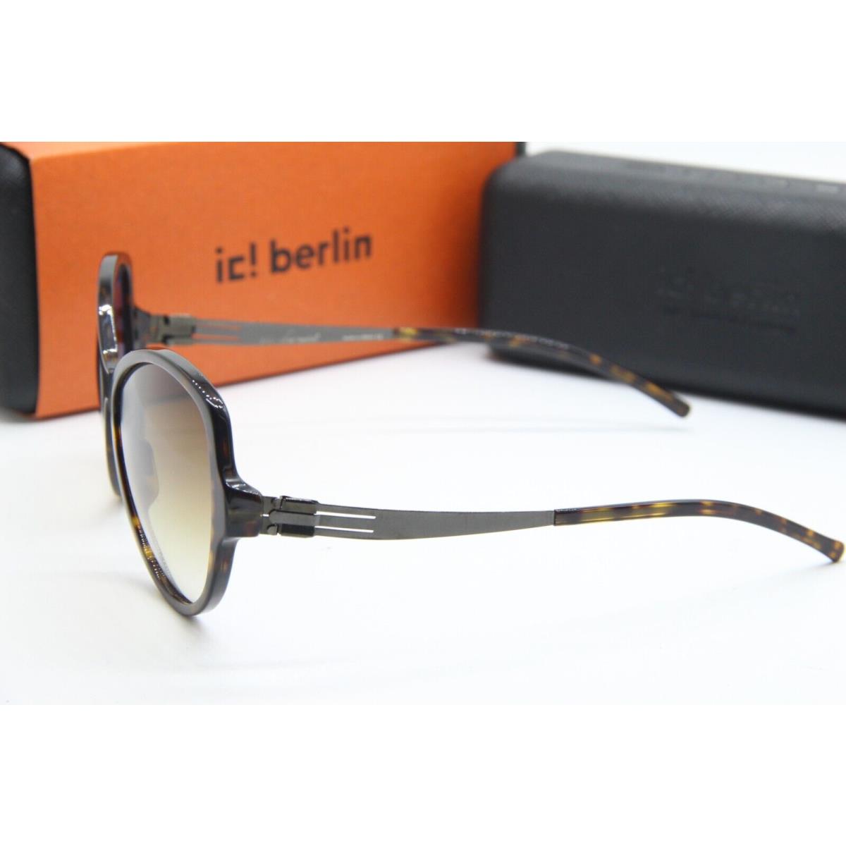 ic! berlin sunglasses PEGGY - GUNMETAL HAVANA Frame, Brown Lens 1