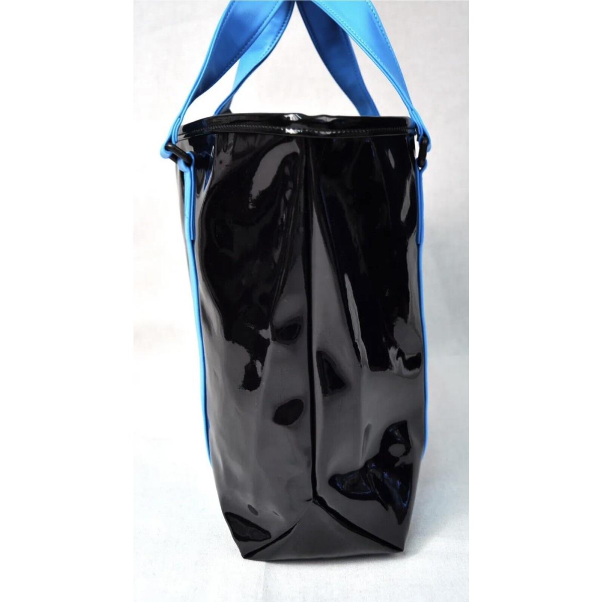 Marc Jacobs Shiny Tote Bag Hang Bag Shoulder Bag Black Blue Pvc