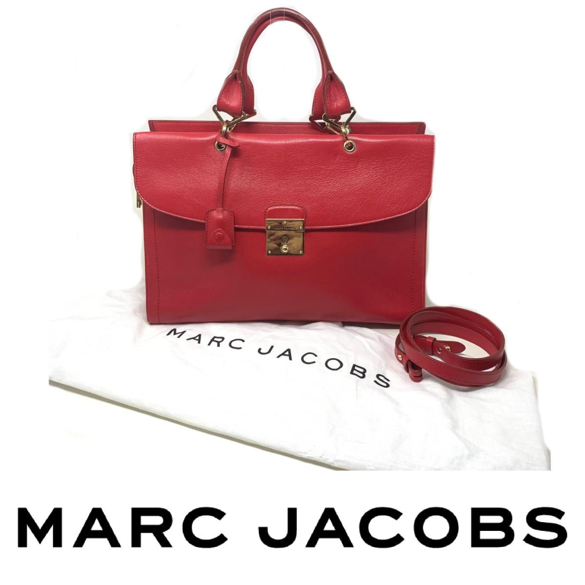 Marc Jacobs Satchel The 1984 Leather Bag Handbag Purse Flame 81662 Italy