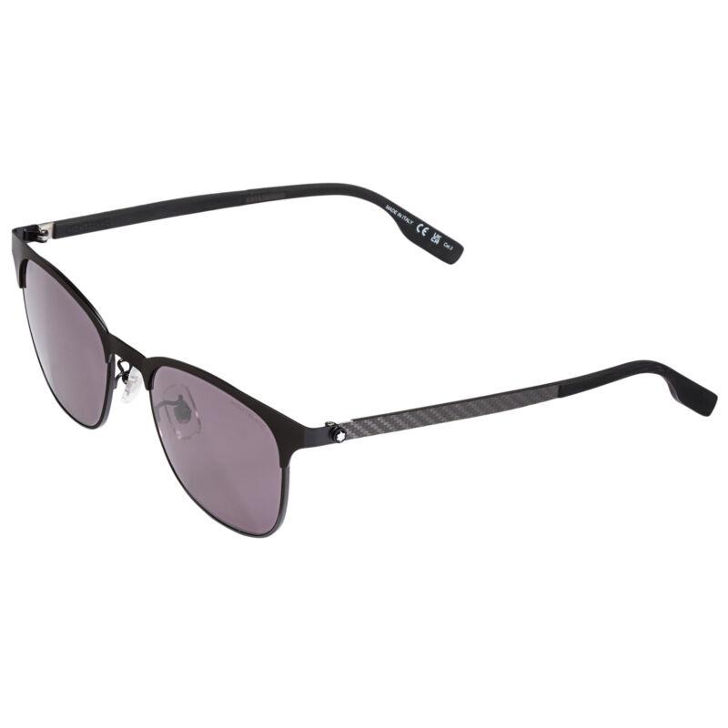 Montblanc MB0183S-001 Black Smoke Gray Sunglasses Mens