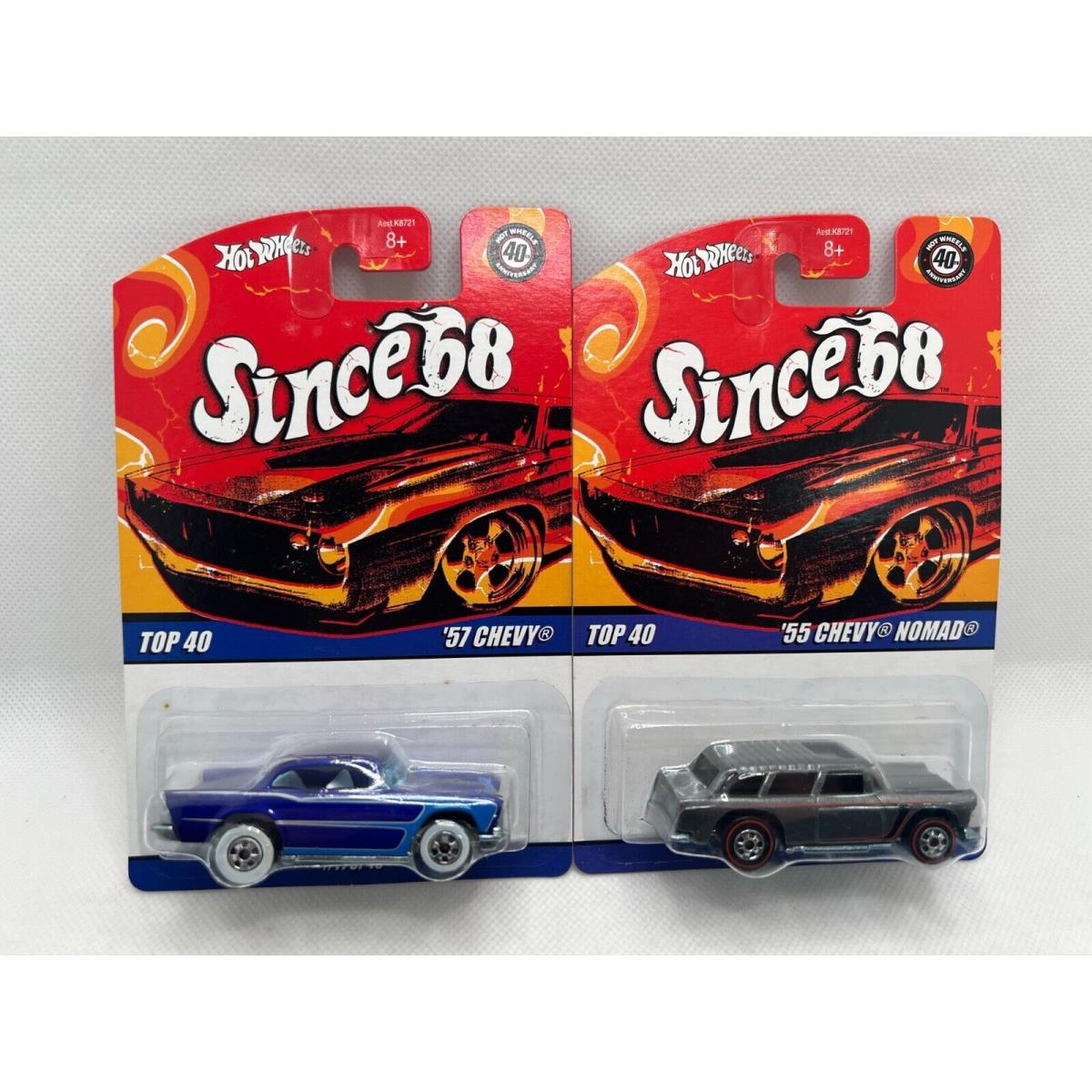 Hot Wheels Since `68 Top 40 `55 Chevy Nomad Redline 2008 40th Anniversary Grey