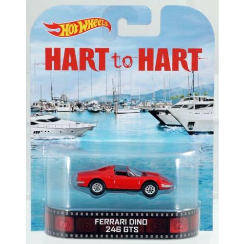 Hot Wheels Ferrari Dino 246 Gts Hart to Hart Retro Entertainment BDV03 Nrfp Red