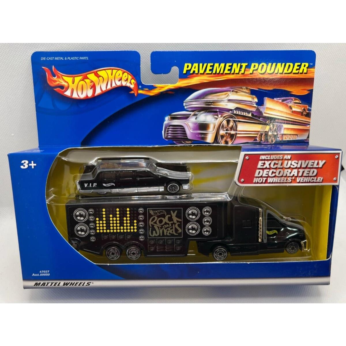 Hot Wheels Pavement Pounders Cadillac Limo Black