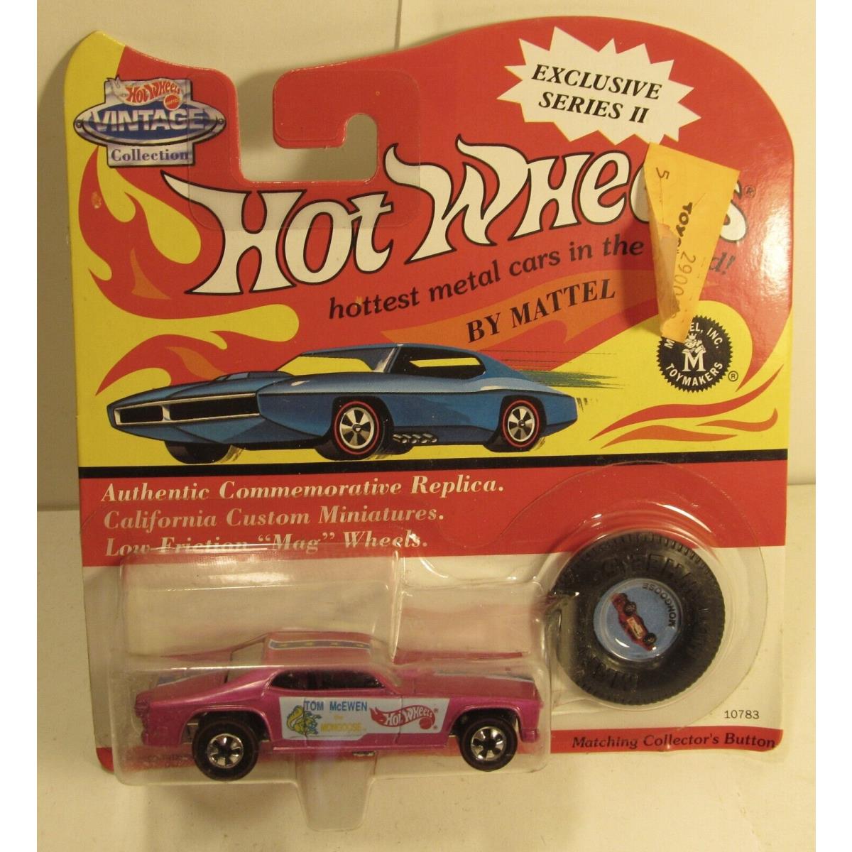 Hot Wheels Mongoose Funny Car Pink 25th Anniversary 1993 Moc