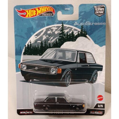 Hot Wheels Car Culture Auto Strasse 73 Volvo 142 GL Chase Black 1/64 Toy