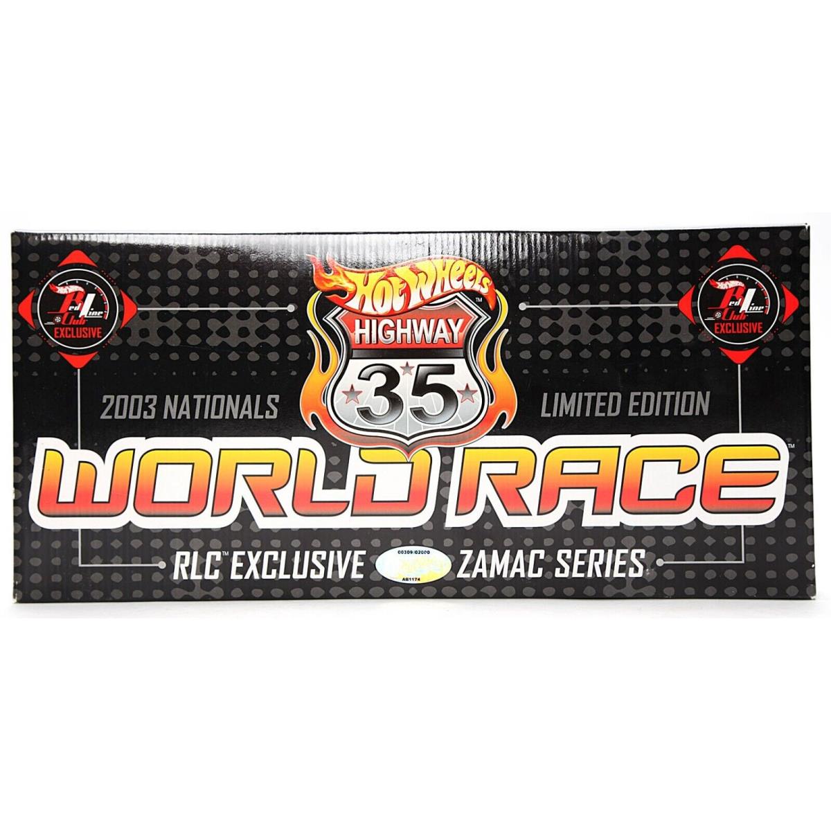 Hot Wheels 2003 Nationals World Race Rlc Exclusive Zamac Series Rare