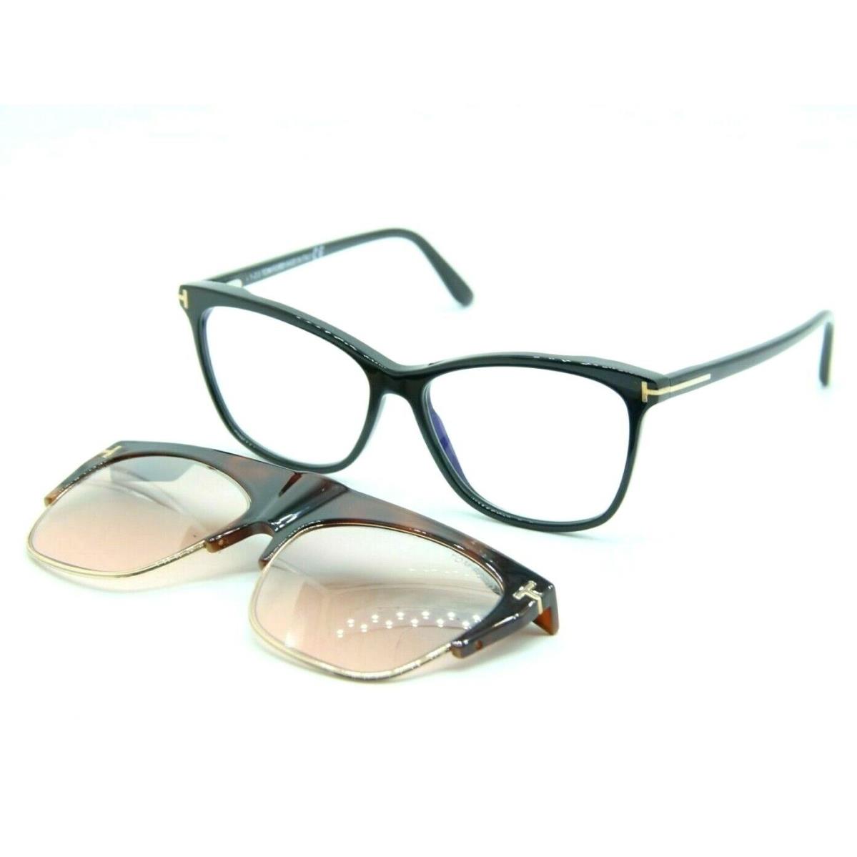 Tom Ford FT 5690-B-V 001 Black Eyeglasses Frames 55-14 W/case