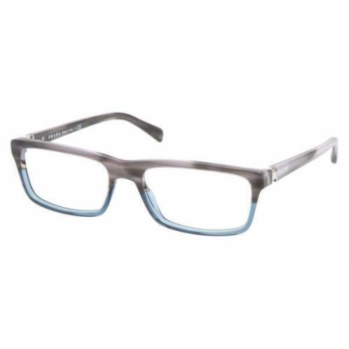 Prada Eyeglasses PR 06NV RYO-1O1 55mm Rectangle Tortoise Denim / Demo Lens