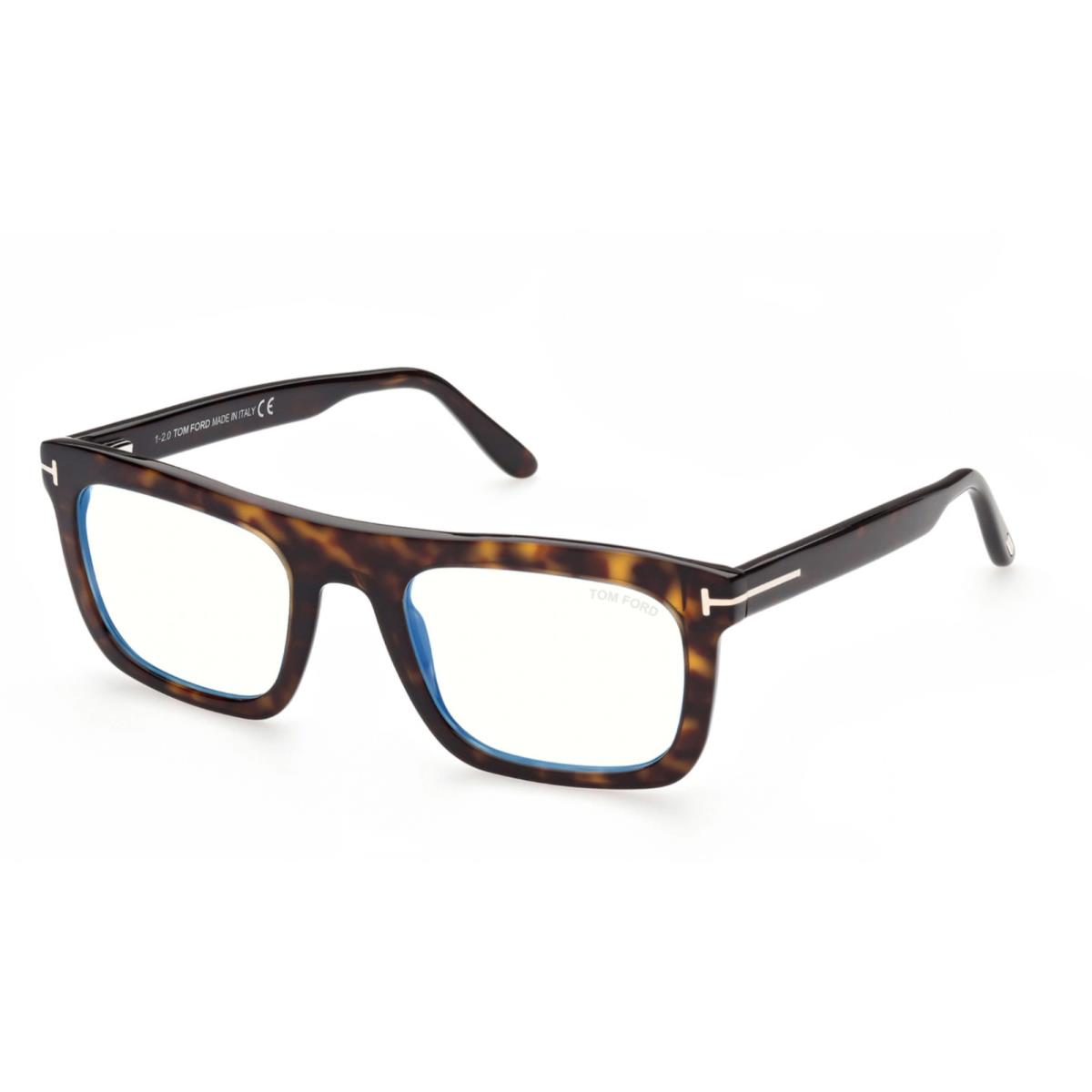 Tom Ford Eyeglasses TF 5757-B 052 52-22 Tortoise Frames w/ Blue Block Lenses