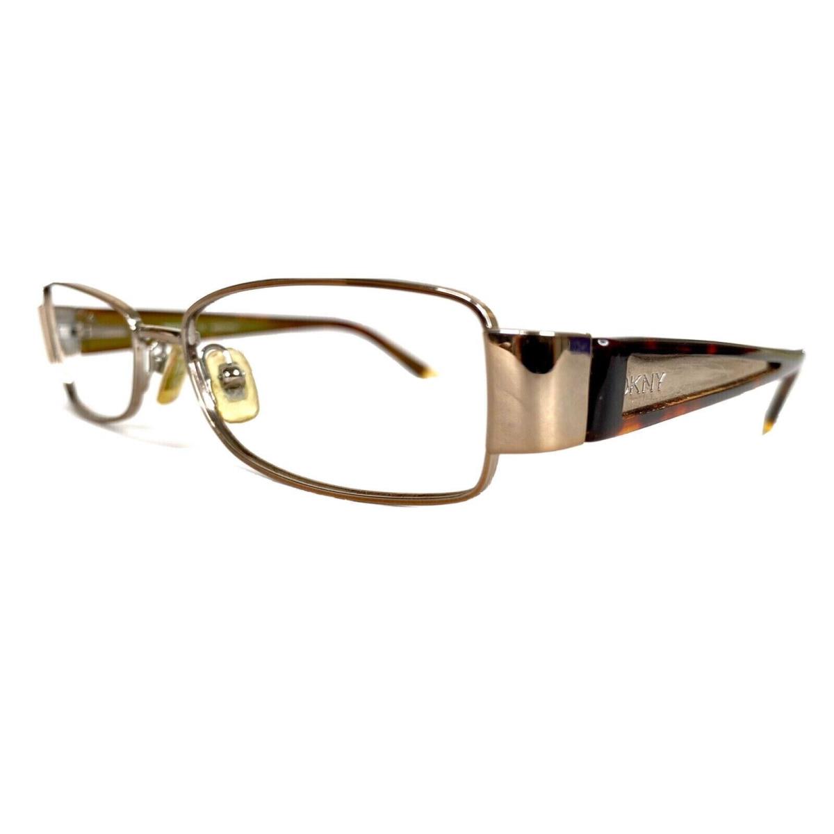 Dkny DY5566 1015 Gold Green Tortoise Metal Eyeglasses Frame 53-16-140 Nose Pad