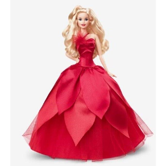 2022 Holiday Blonde Barbie Doll IN Stock Now