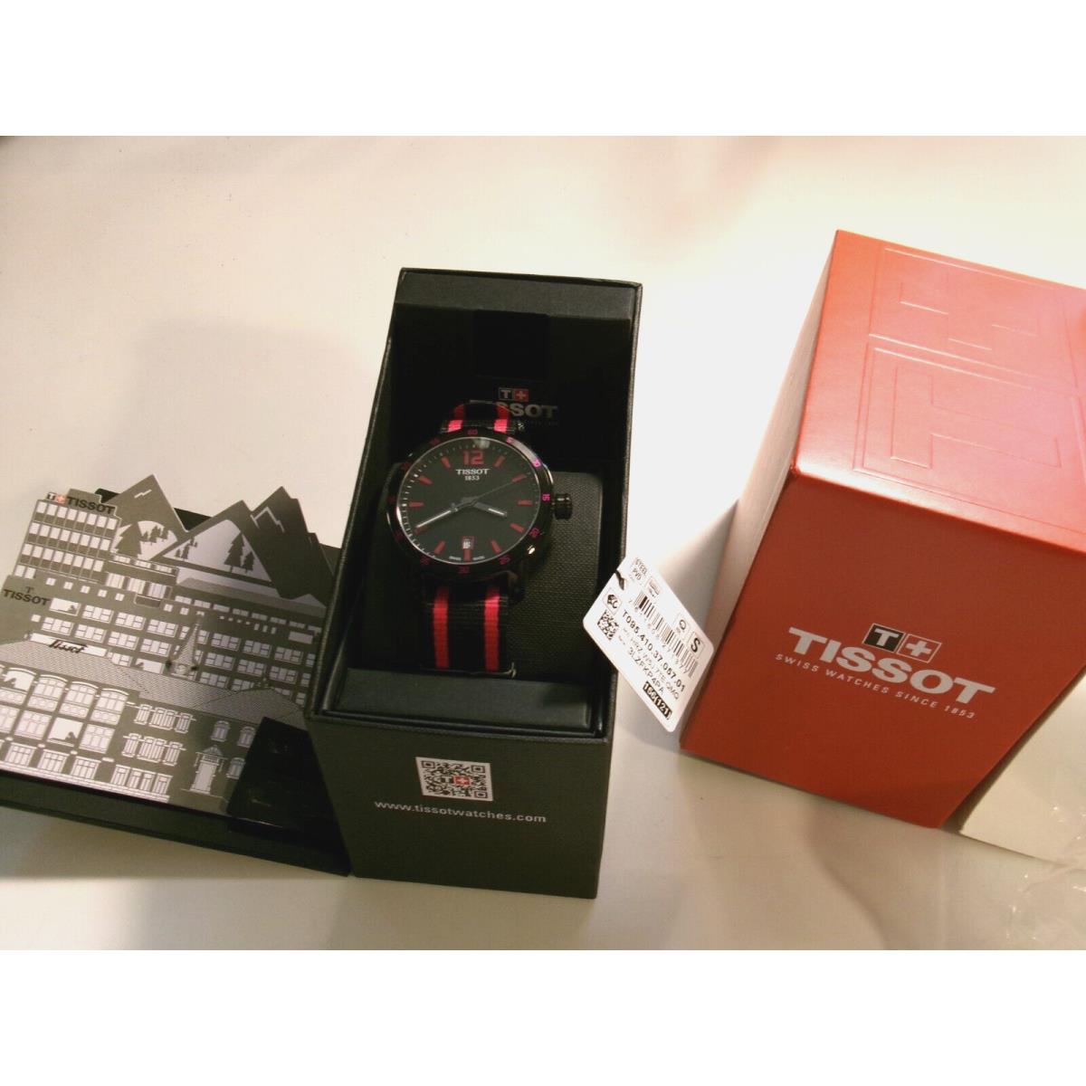 Tissot Quickster Quartz Watch. Black Pink. T095.410.37.057.01